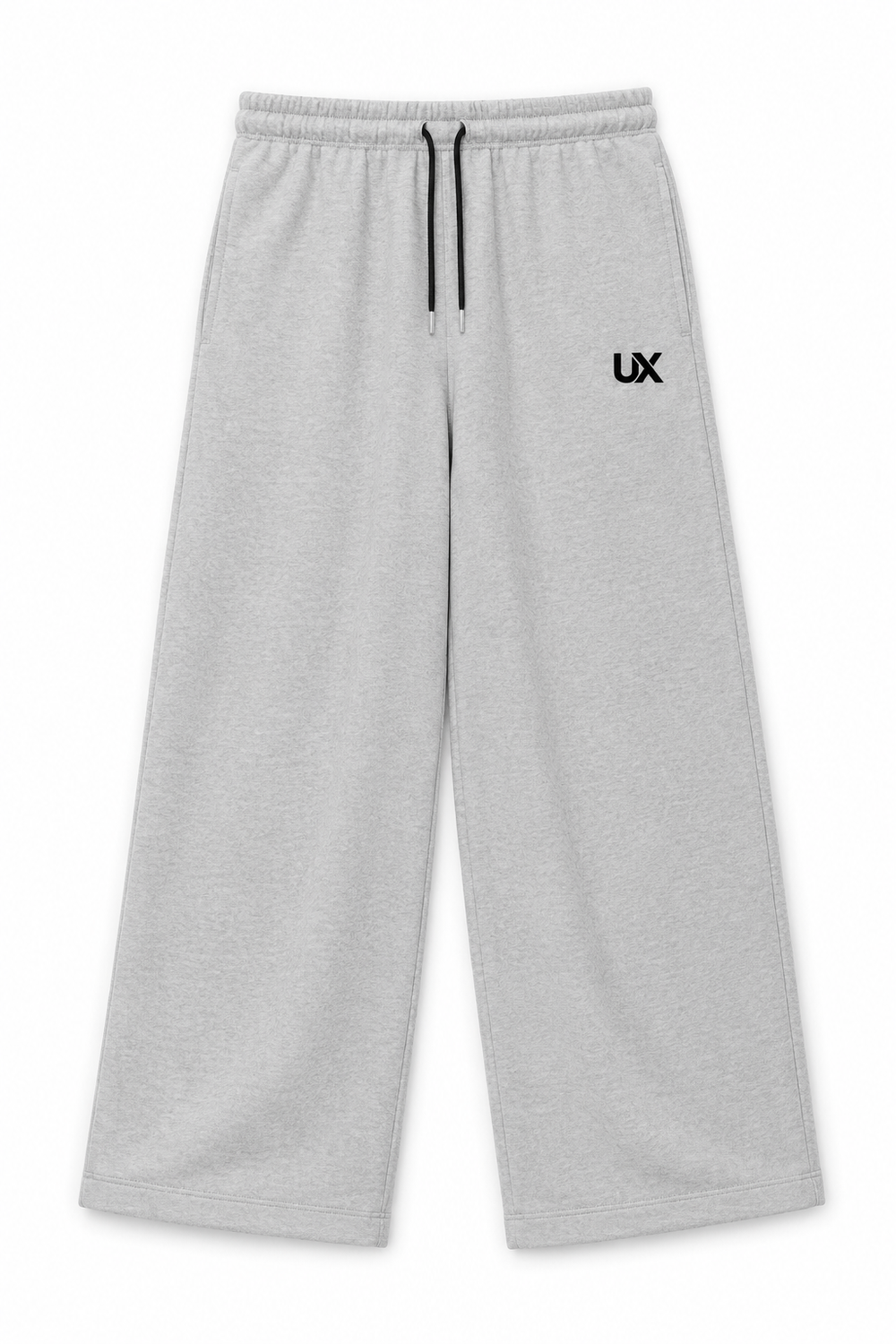 UX Wide-Leg Sweatpants — Heather Grey