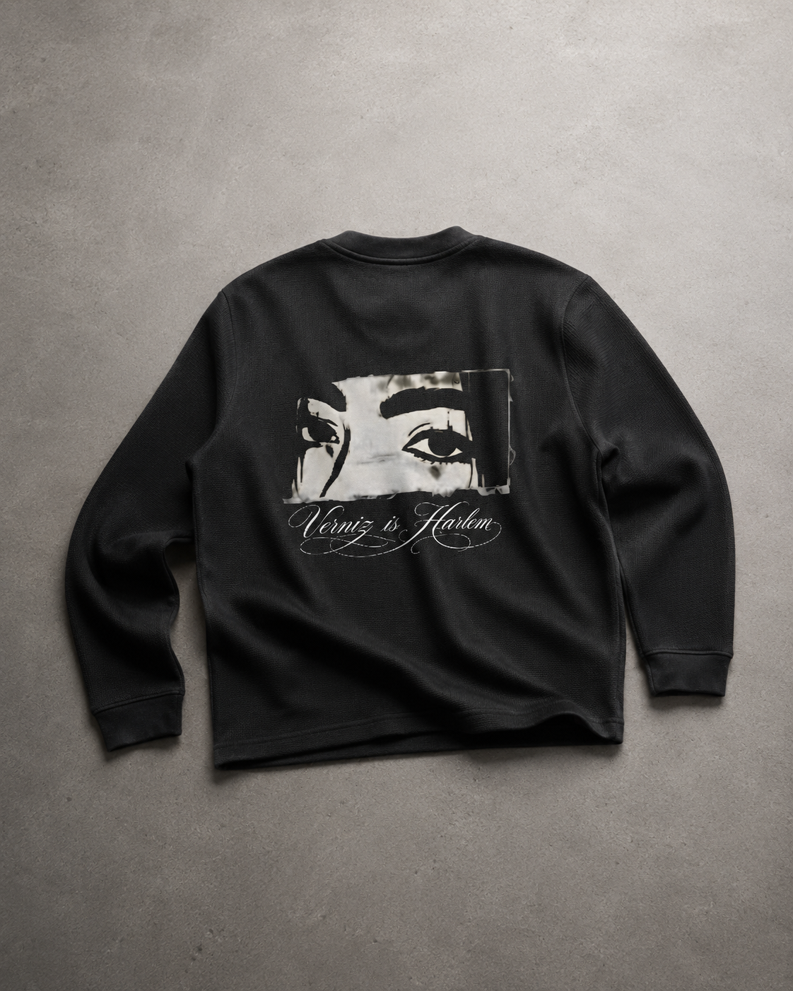 URBANEX Midnight Gaze Waffle Knit Long Sleeve
