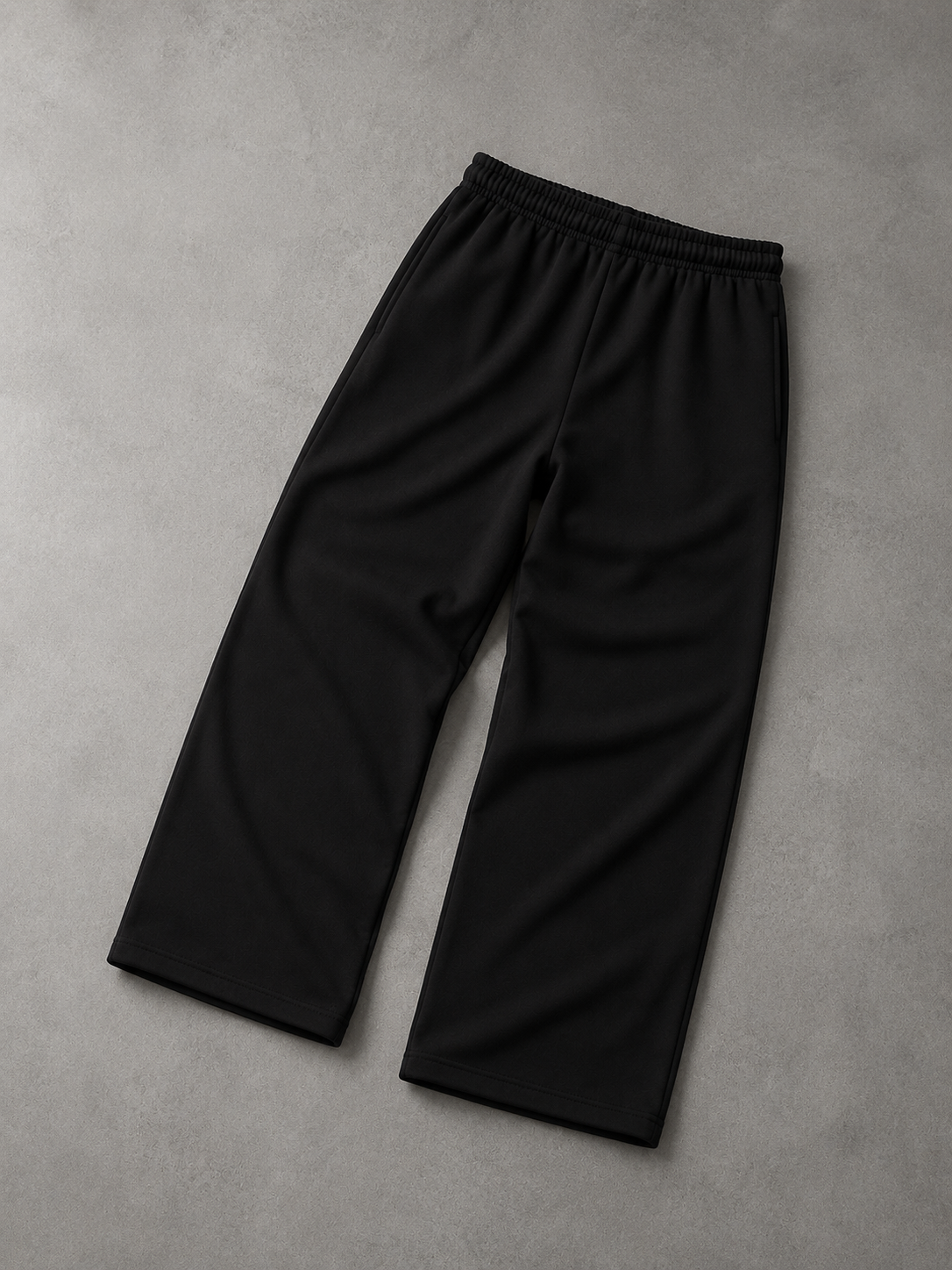UX Wide-Leg Sweatpants — Black