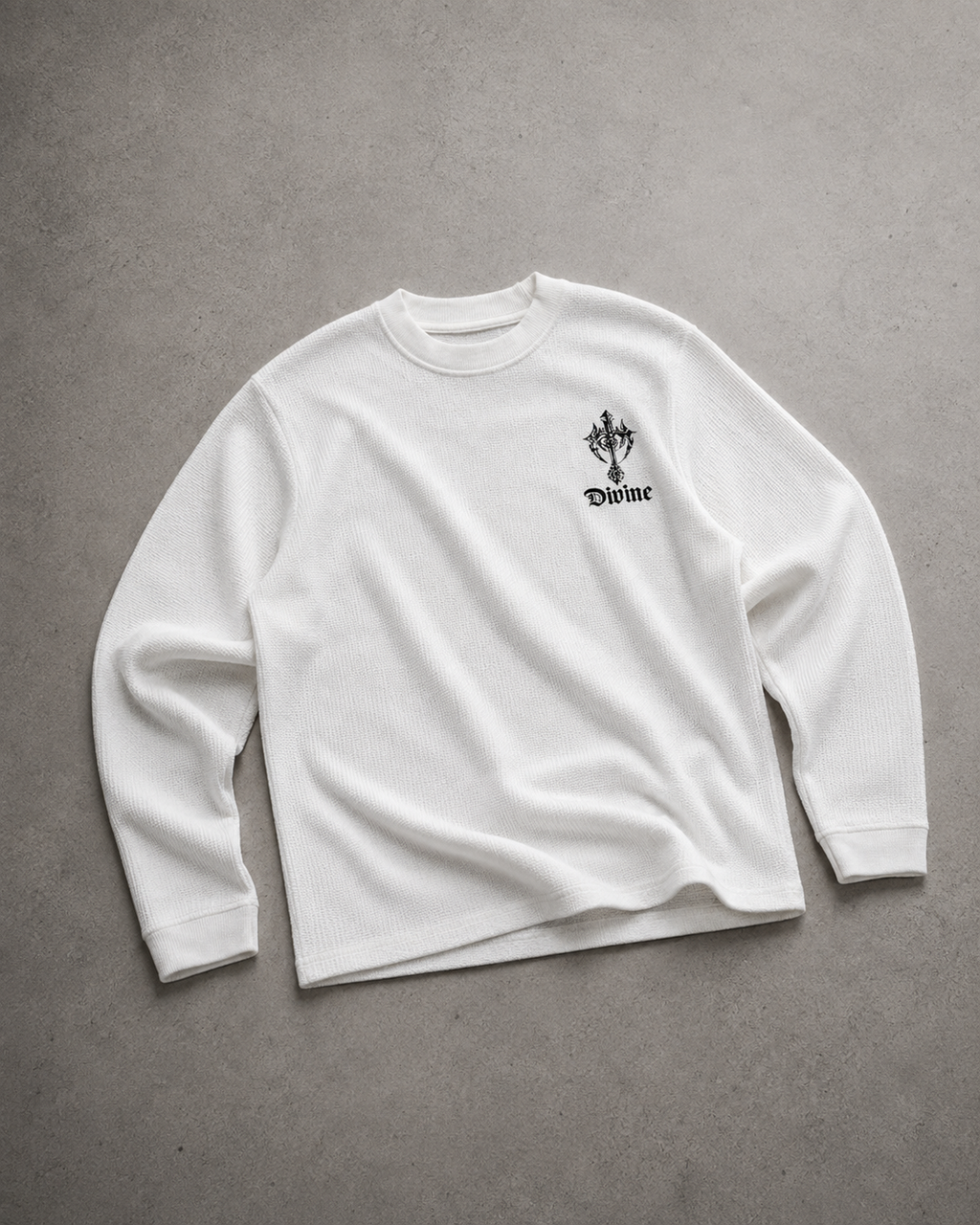 Divine Misery — Heavyweight Waffle Knit Tee
