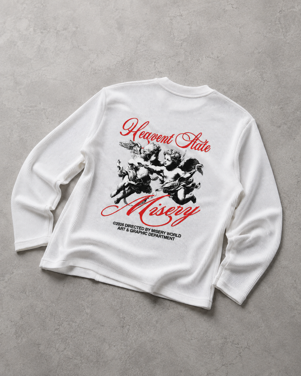 Divine Misery — Heavyweight Waffle Knit Tee