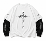 Blessed Cross Layered Oversized Tee