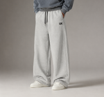 UX Wide-Leg Sweatpants — Heather Grey