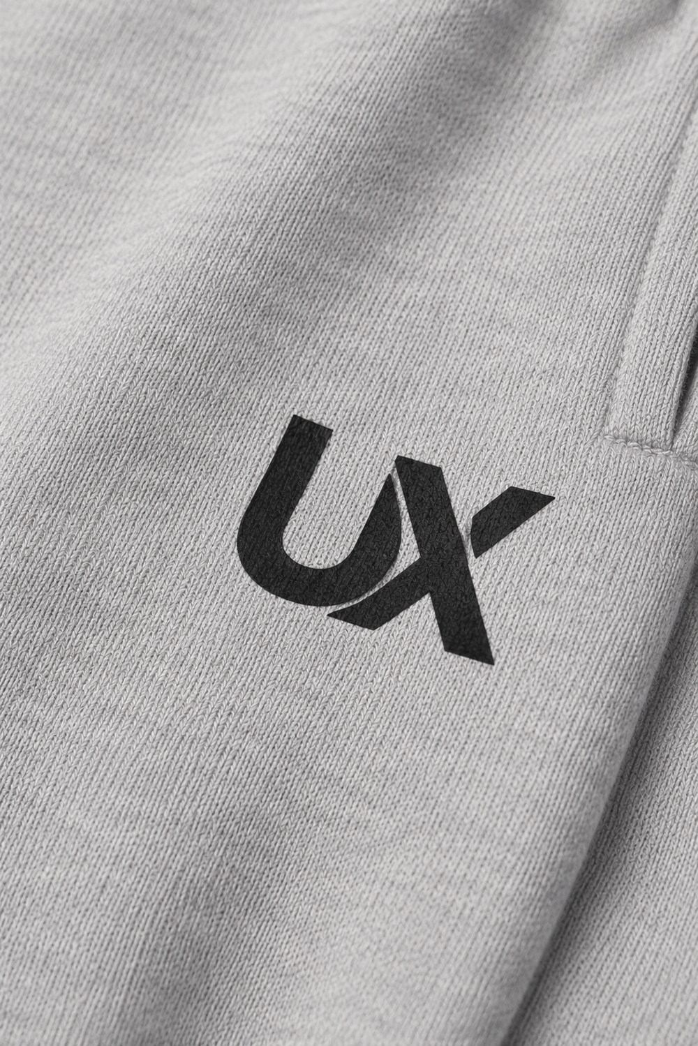 UX Wide-Leg Sweatpants — Heather Grey