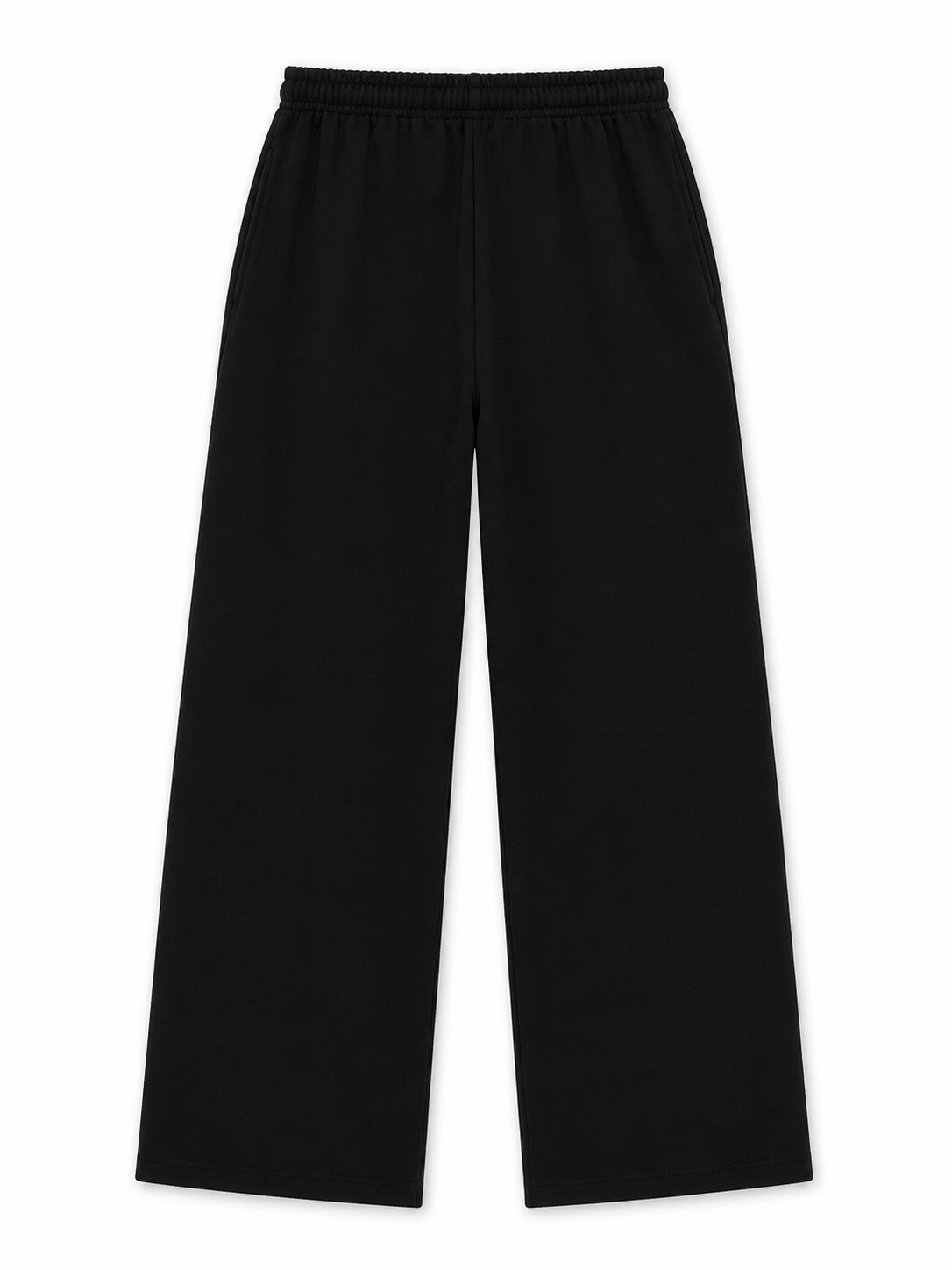 UX Wide-Leg Sweatpants — Black