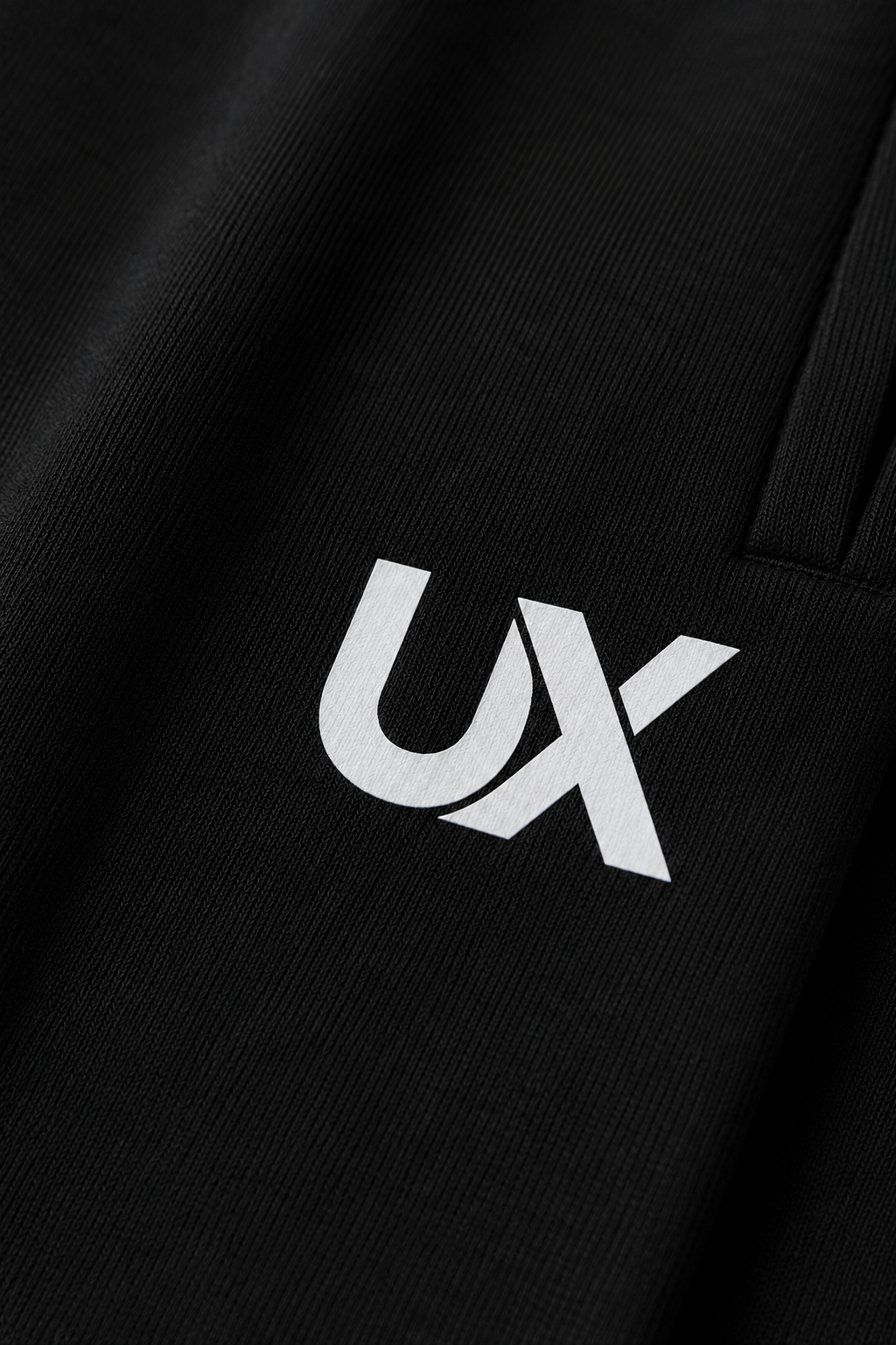 UX Wide-Leg Sweatpants — Black