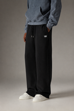 UX Wide-Leg Sweatpants — Black