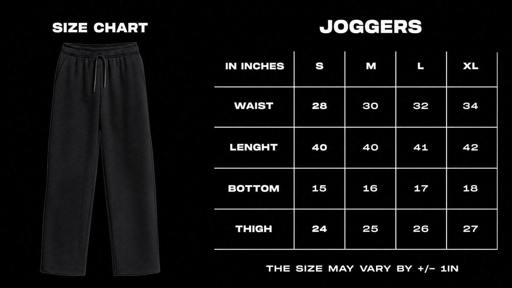 UX Wide-Leg Sweatpants — Black