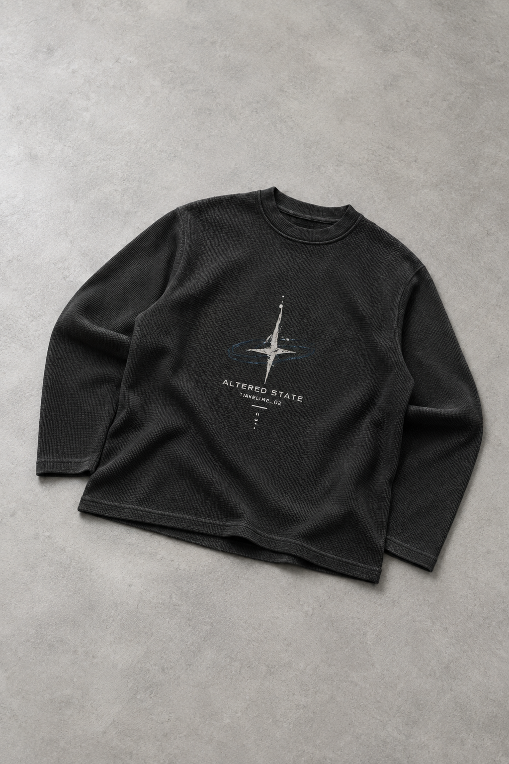 ALTERED STATE — Waffle Knit Long Sleeve Tee