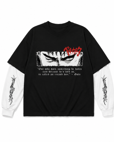 Relentless Warrior black oversized graphic T-shirt by URBANEX