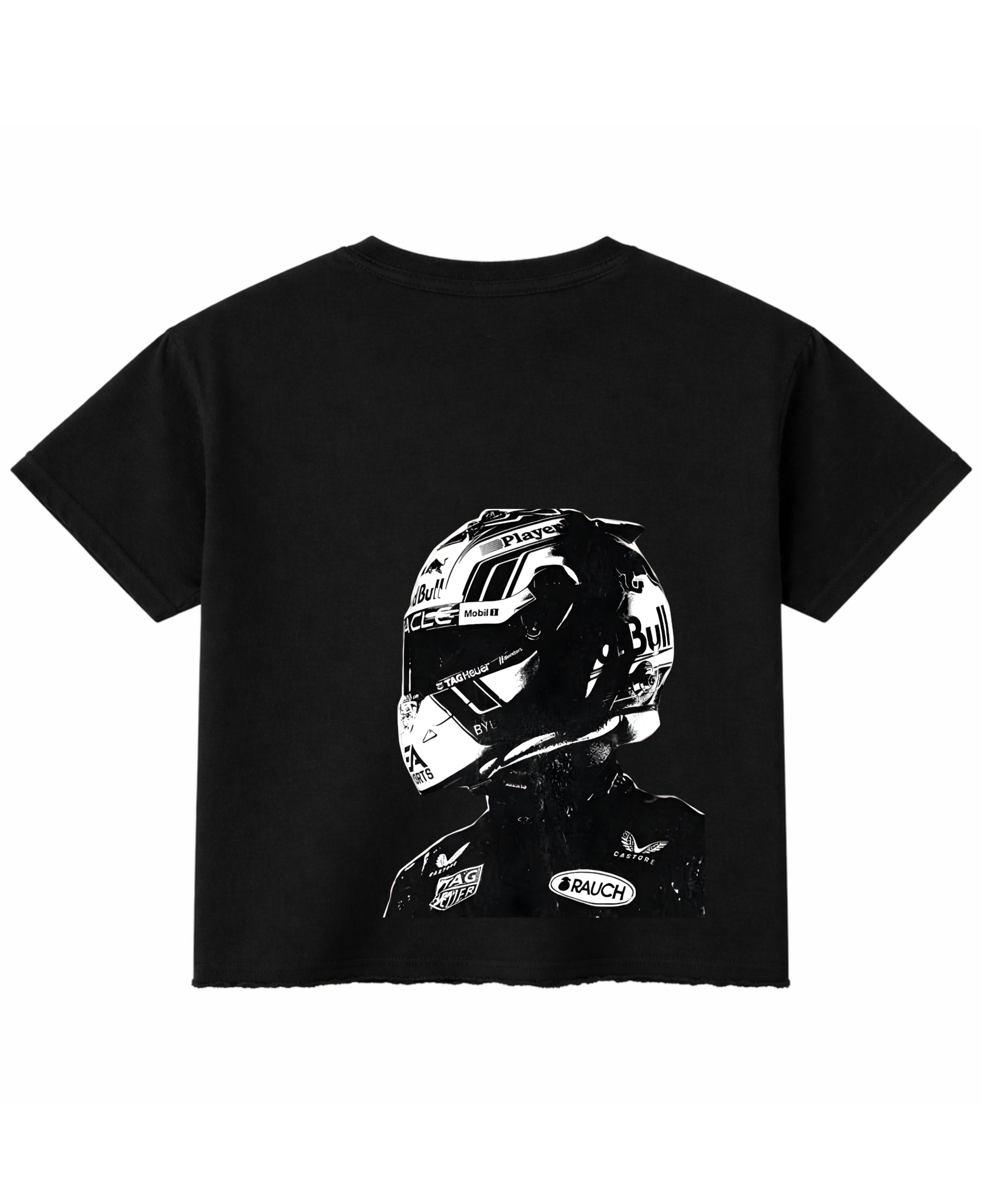 Black Boxy Fit T-shirt Back Design