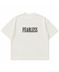 Off-white waffle boxy fit Front Design