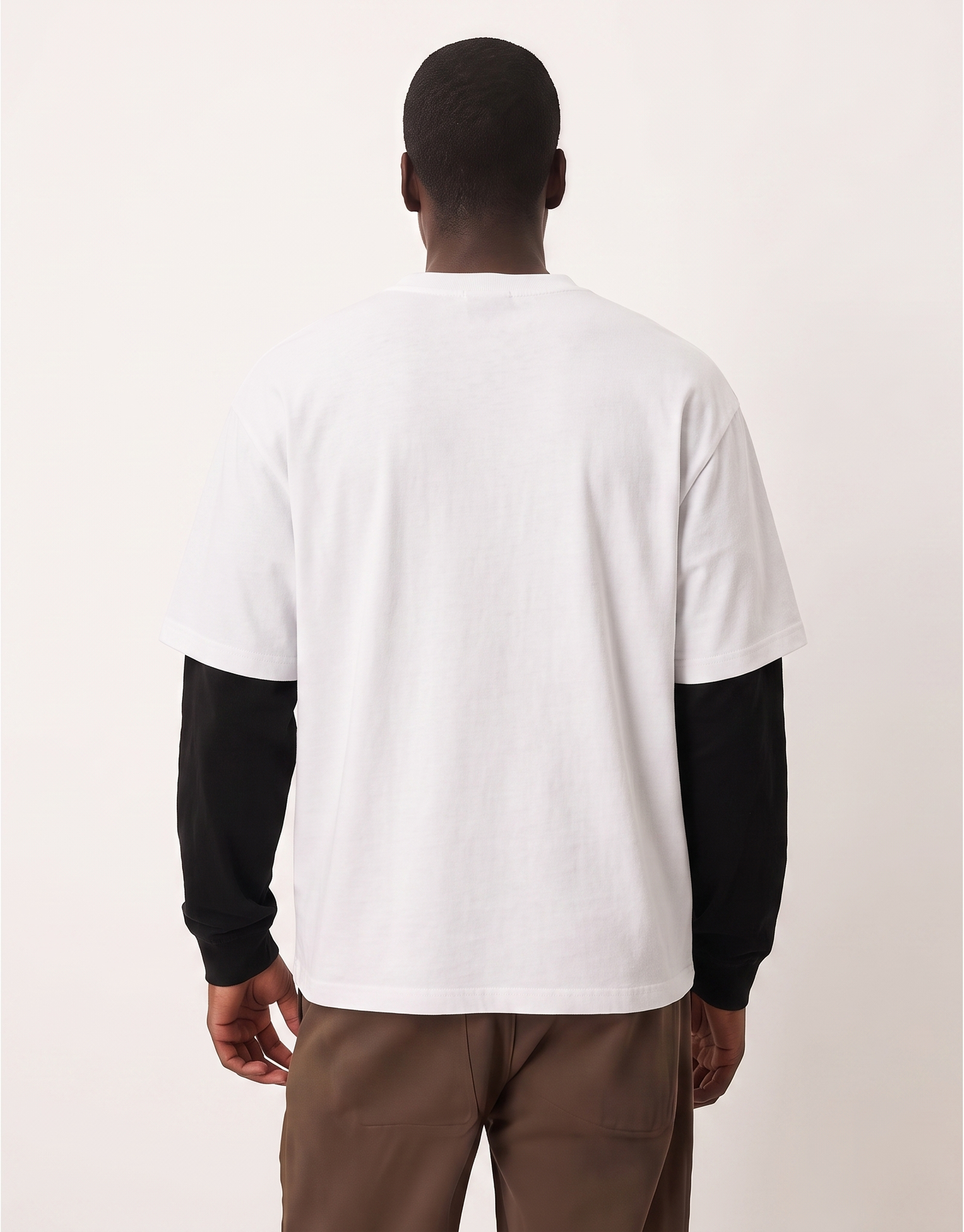Blessed Cross Layered Oversized Tee